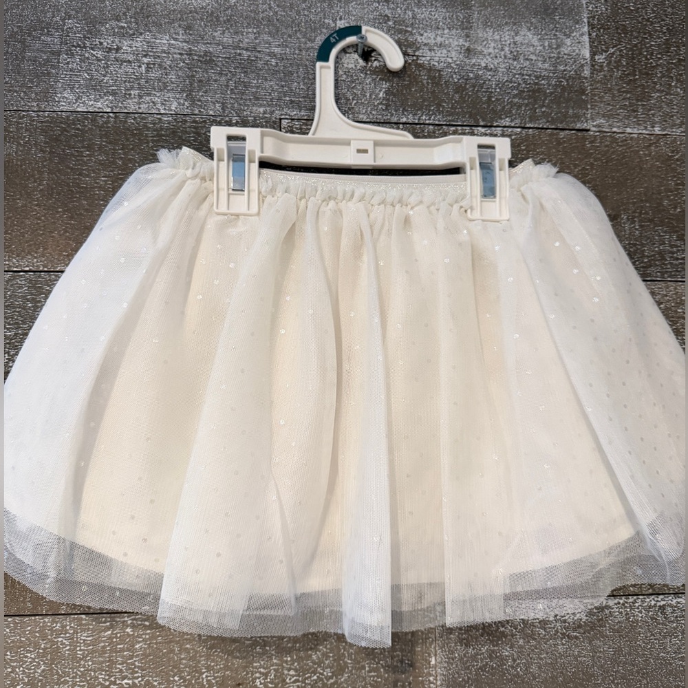Girl's Cat & Jack Iridescent Tulle Skirt 4T